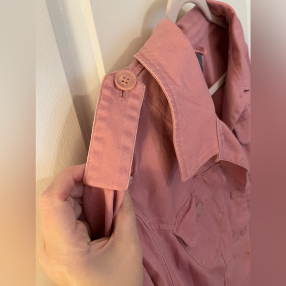 Torrid, pink canvas like button up jacket. Size 3 (22/24) - Picture 4 of 6